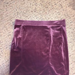 Forever 21 velvet skirt.